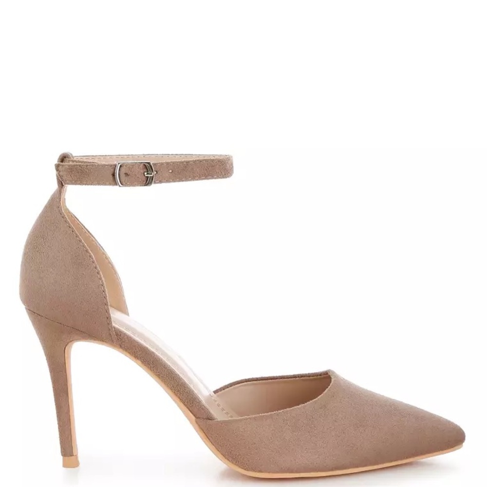 Elegant Taupe Women's Heels